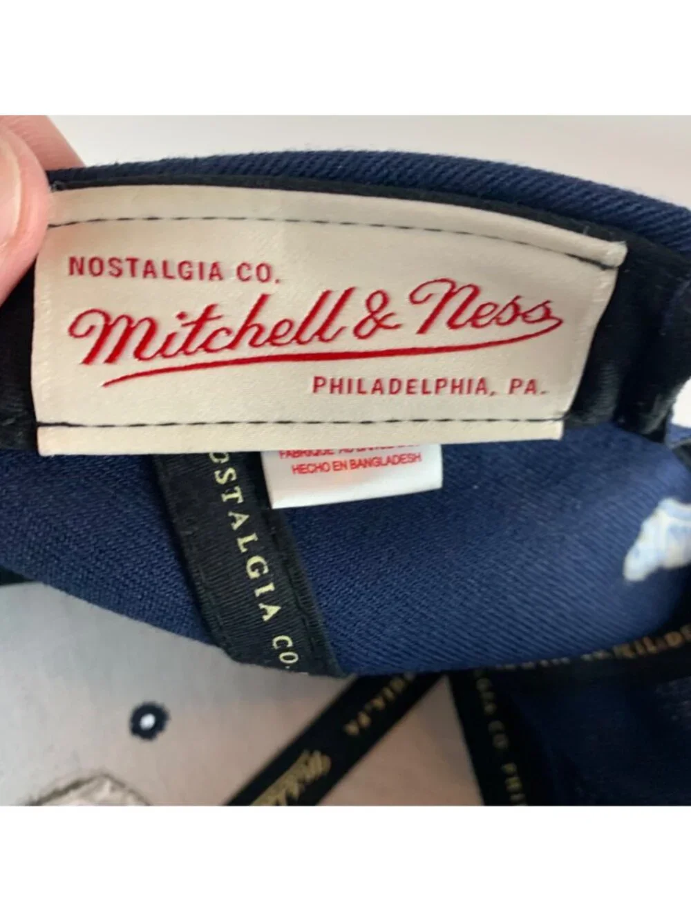 Sporting KC MLS Navy Blue Mitchell & Ness High Crown Snapback Hat